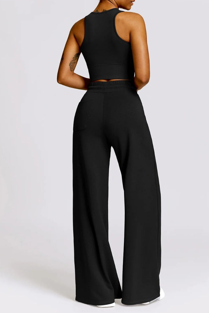 set_yoga_woman_Gym_fitness_top_pant