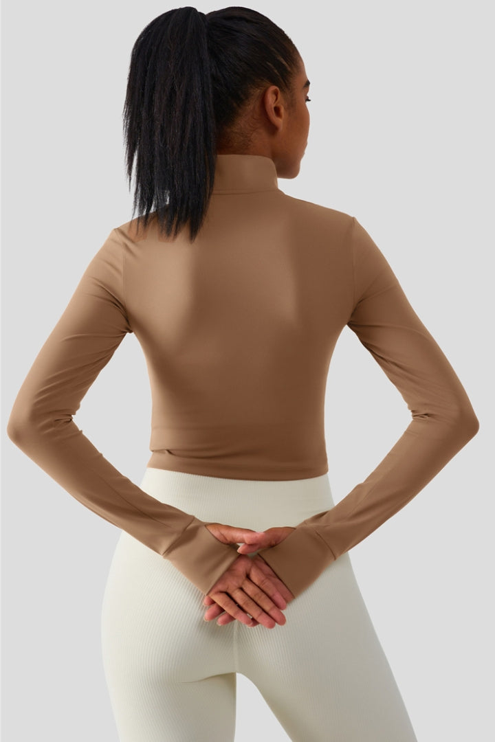 jacket_croppet_zipper_fitness_sport_womanù