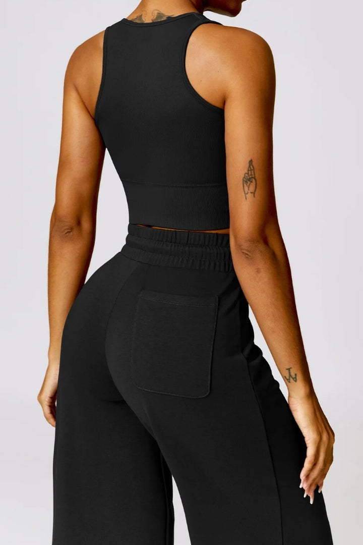 set_yoga_woman_Gym_fitness_top_pant