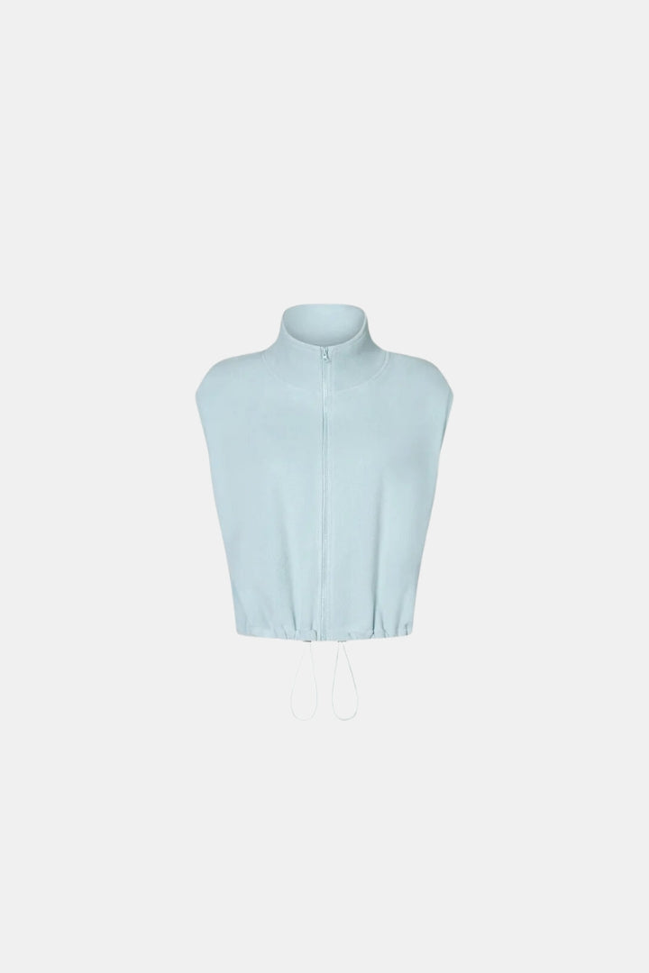 Sleeveless Fur Sport Jacket